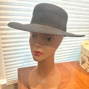 Elegant Black Wide-Brim Hat